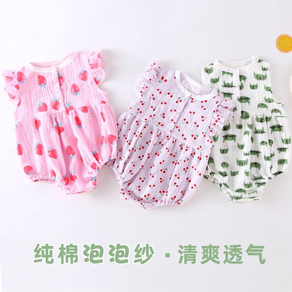 baby triangle romper crawling clothes summer new cotton bubble gauze thin childrens princess baby girls baby onesie, Blue
baby triangle romper crawling clothes summer new cotton bubble gauze thin childrens princess baby girls baby onesie, Blue