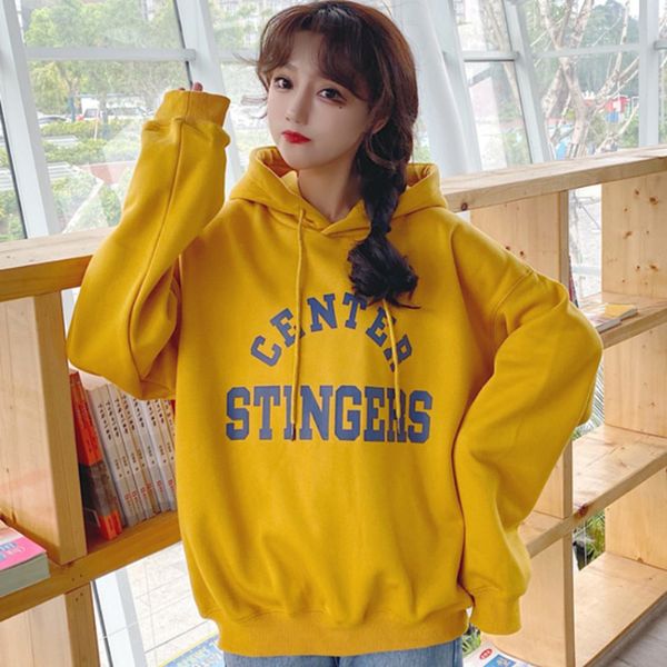 women's hoodies & sweatshirts korean women sweatshirt 2021 fashion oversized hoodie letters print pullovers casual streetwear autumn ye, Black
women's hoodies & sweatshirts korean women sweatshirt 2021 fashion oversized hoodie letters print pullovers casual streetwear autumn ye, Black