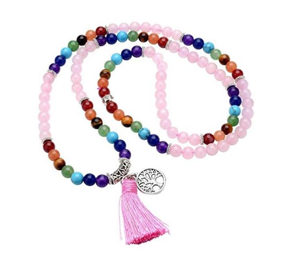 fyjs unique silver plated tree of life with tassels pendant long stone beads chain necklace healing chakra classic jewelry
fyjs unique silver plated tree of life with tassels pendant long stone beads chain necklace healing chakra classic jewelry