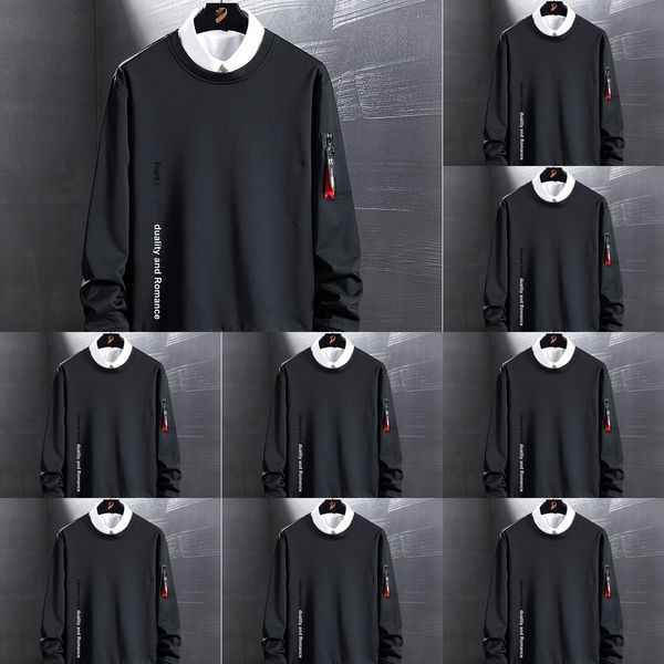 internet celebrity 2020 spring new korean leisure fashion men's sweater sweater shirtshirt shirtfashion large size solid color base shi, Black
internet celebrity 2020 spring new korean leisure fashion men's sweater sweater shirtshirt shirtfashion large size solid color base shi, Black