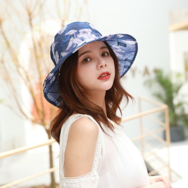 newly women sunshade hat bowknot wide brim foldable mesh cap for summer outdoor do99, Blue;gray
newly women sunshade hat bowknot wide brim foldable mesh cap for summer outdoor do99, Blue;gray