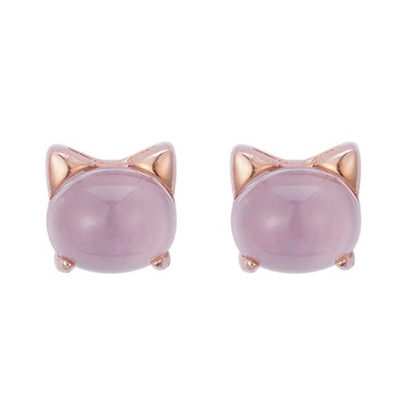 pink crystal cute cat earrings creative hypoallergenic earrings jewelry birthday gift for women, Golden;silver
pink crystal cute cat earrings creative hypoallergenic earrings jewelry birthday gift for women, Golden;silver