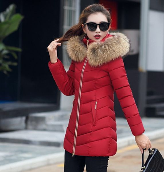 2020 winter european american new womens cotton-padded jacket womens mid-length slim-fitting padded big fur collar down padded hooded coat, Black
2020 winter european american new womens cotton-padded jacket womens mid-length slim-fitting padded big fur collar down padded hooded coat, Black