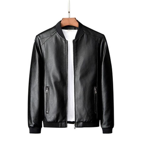 men genuine leather jacket zipper pockets fashion designer autumn slim short male moto cow leather jacket biker teenage boys coats clothing, Black
men genuine leather jacket zipper pockets fashion designer autumn slim short male moto cow leather jacket biker teenage boys coats clothing, Black