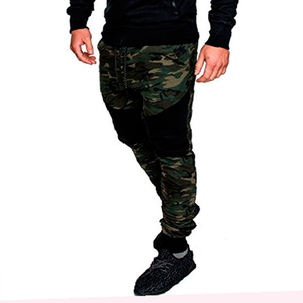 men's pants 2021 men fitness run movement casual fashion camouflage color matching slim elasticity trousers male, Black
men's pants 2021 men fitness run movement casual fashion camouflage color matching slim elasticity trousers male, Black