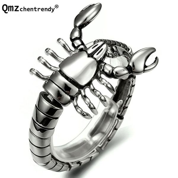 hip hop punk gothic мужская scorpion браслет серебряный позолоченный нержавеющей стали титана металла животных прохладный ювелирные изделия, Black 
hip hop punk gothic мужская scorpion браслет серебряный позолоченный нержавеющей стали титана металла животных прохладный ювелирные изделия, Black