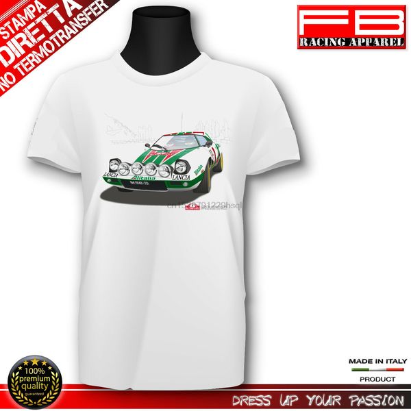 cool t-shirt lancia stratos hf italy alitalia rally montecarlo 1977 winner tee