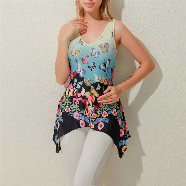 new women butterfly sport shirt v-neck casual loose sleeveless irregular hem yoga tshirt ladies fashion tees for female, White;red
new women butterfly sport shirt v-neck casual loose sleeveless irregular hem yoga tshirt ladies fashion tees for female, White;red