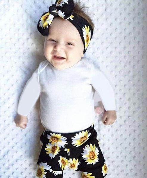 newborn infant baby girls clothes romper+chrysanthemum pants+headband 3 pieces suit kids clothing pajamas set, White
newborn infant baby girls clothes romper+chrysanthemum pants+headband 3 pieces suit kids clothing pajamas set, White