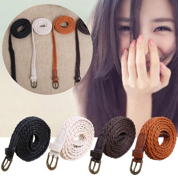 1pc women's belt fashion 4 colors pu for dress pin buckle ladies female belt thin braid thin narrow, Black;brown
1pc women's belt fashion 4 colors pu for dress pin buckle ladies female belt thin braid thin narrow, Black;brown