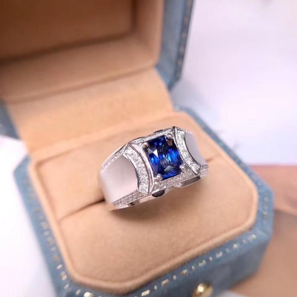 royal sapphire men's ring exquisite diamond ring men's color diamond jewelry k gold high grade, Golden;silver
royal sapphire men's ring exquisite diamond ring men's color diamond jewelry k gold high grade, Golden;silver