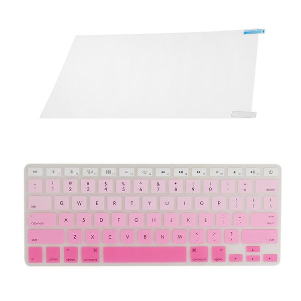 matte screen protector film+silicone keyboard cover for macbook air 13
