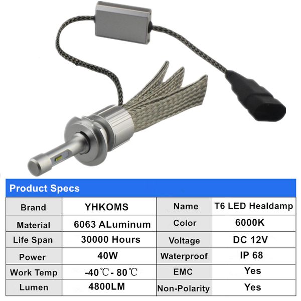 yhkoms led car headlight h8 h9 h11 h1 h3 9005 3 9006 4 h4 h7 auto led lamp 40w 4800lm fog light 6000k white 9012
yhkoms led car headlight h8 h9 h11 h1 h3 9005 3 9006 4 h4 h7 auto led lamp 40w 4800lm fog light 6000k white 9012