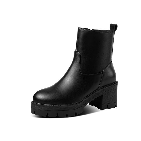 fashion genuine leather square high heel women boots black casual round toe shoes basic handmade ladies boots
fashion genuine leather square high heel women boots black casual round toe shoes basic handmade ladies boots