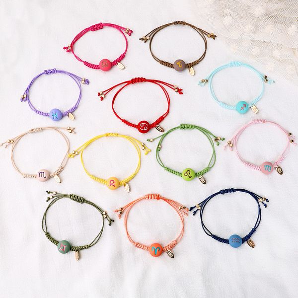12constellation zodiac signs bracelet couple bracelet woven friend couple friendship men women men, Golden;silver
12constellation zodiac signs bracelet couple bracelet woven friend couple friendship men women men, Golden;silver