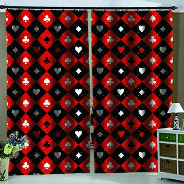curtains decoration european 3d curtains for living room blackout red and black checkered poker pattern room bedroom
curtains decoration european 3d curtains for living room blackout red and black checkered poker pattern room bedroom