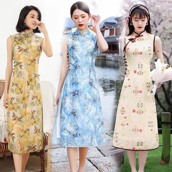 dress 2020 new girlscotton and linen cheongsam dress republic of china style improved cotton and linen cheongsam qzv4q, Black;gray
dress 2020 new girlscotton and linen cheongsam dress republic of china style improved cotton and linen cheongsam qzv4q, Black;gray