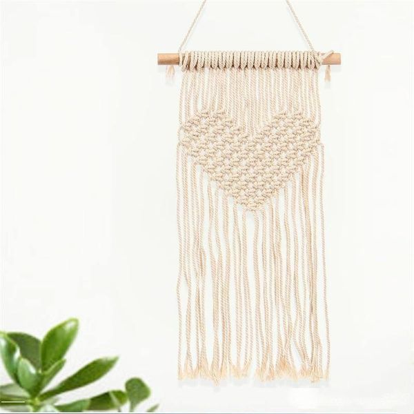 macrame woven tapestry wall hanging handmade knitting heart tapestries wedding decoration craft gifts
macrame woven tapestry wall hanging handmade knitting heart tapestries wedding decoration craft gifts
