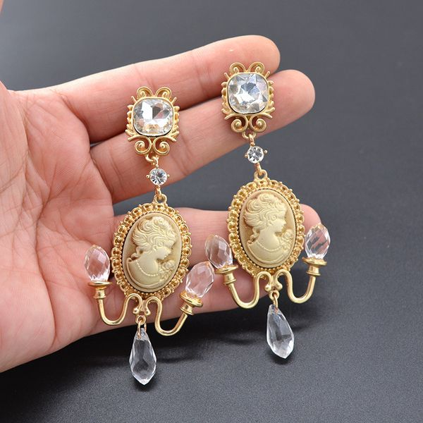 dangle & chandelier geometric retro temperament baroque crystal beauty portrait pendant earrings court exaggerated long womens fashion, Silver
dangle & chandelier geometric retro temperament baroque crystal beauty portrait pendant earrings court exaggerated long womens fashion, Silver