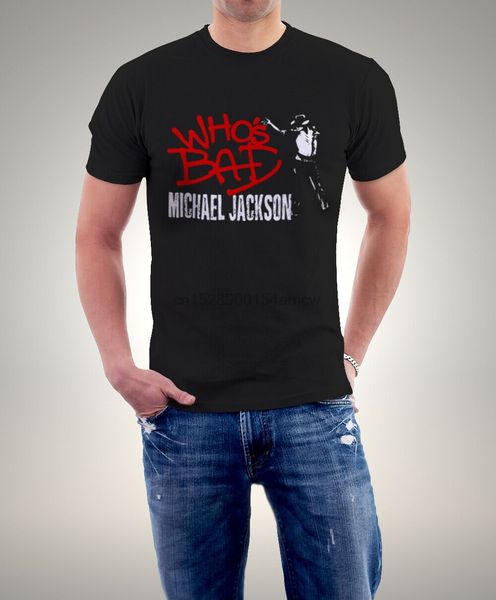 michael jackson who`s bad men t-shirt
