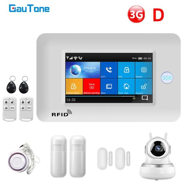 alarm systems gautone security 433mhz wifi 3g with auto dial motion detector sensor smart home kit ip camera
alarm systems gautone security 433mhz wifi 3g with auto dial motion detector sensor smart home kit ip camera