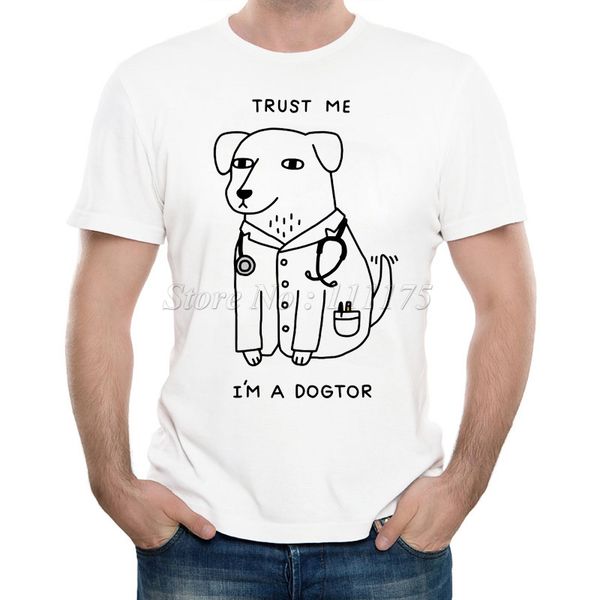 2019 men's new fashion funny dogtor printed t-shirt summer cool design soft short sleeve tee
2019 men's new fashion funny dogtor printed t-shirt summer cool design soft short sleeve tee