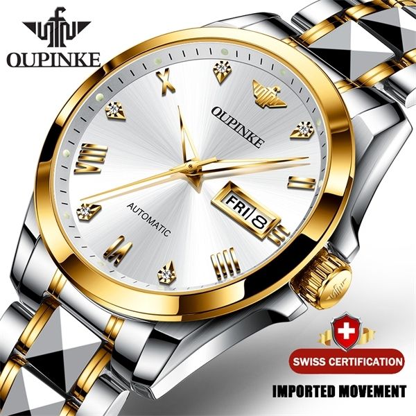 oupinke men automatic mechanical watch brand luxury sapphire glass tungsten steel date luminous waterproof wrist watch 3171 0924, Slivery;brown
oupinke men automatic mechanical watch brand luxury sapphire glass tungsten steel date luminous waterproof wrist watch 3171 0924, Slivery;brown