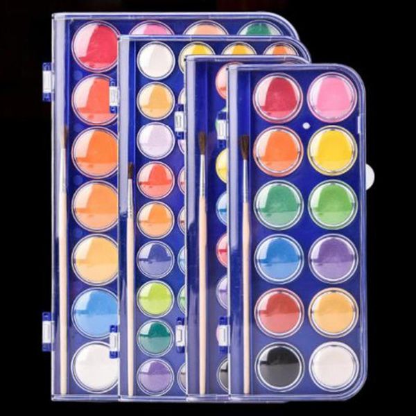 12/18/24/36 colors solid watercolor paint set portable water brush gouache pigments school art stationery
12/18/24/36 colors solid watercolor paint set portable water brush gouache pigments school art stationery
