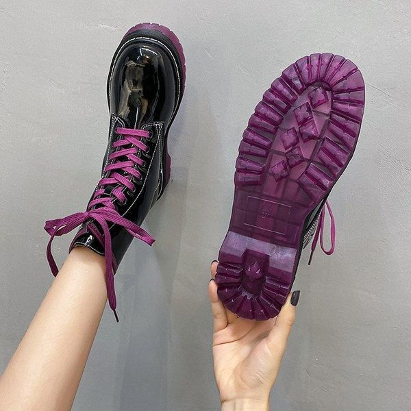 new winter martin boots women british style flatform thick bottom shiny leather lace up shoes motorcycle botas short ankle boots, Black
new winter martin boots women british style flatform thick bottom shiny leather lace up shoes motorcycle botas short ankle boots, Black