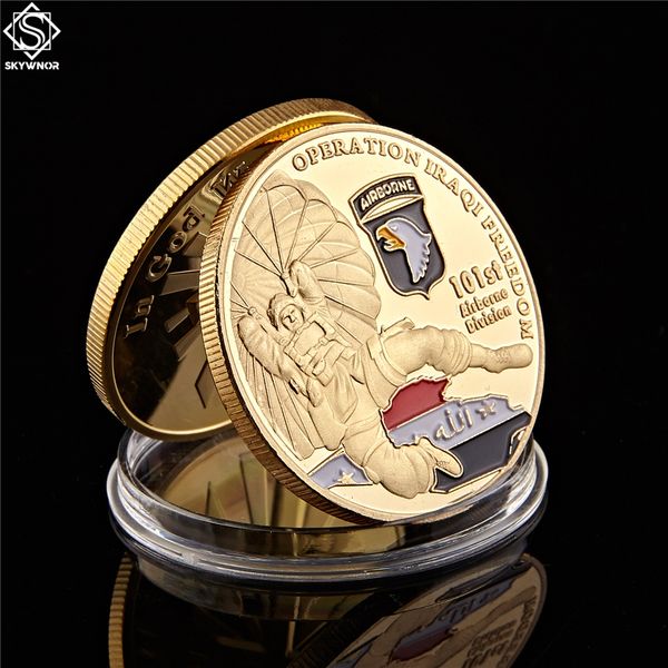 american 101st airborne division air force craft gold plated coin 1.57"*0.12" operation iraqi om souvenir us coin
american 101st airborne division air force craft gold plated coin 1.57"*0.12" operation iraqi om souvenir us coin