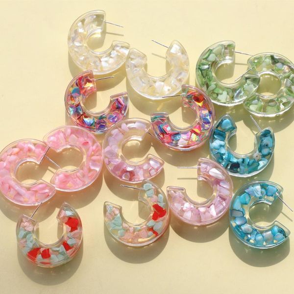 hoop & huggie 2021 korea geometric c-shaped colorful transparent acrylic earrings shiny star pearl earring for women jewelry, Golden;silver
hoop & huggie 2021 korea geometric c-shaped colorful transparent acrylic earrings shiny star pearl earring for women jewelry, Golden;silver