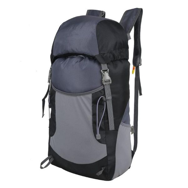 Camping Large Capacity Rucksack Foldable Lightweight Sports Travel Backpack Adjustable Strap Waterproof Nylon Shoulder Bag