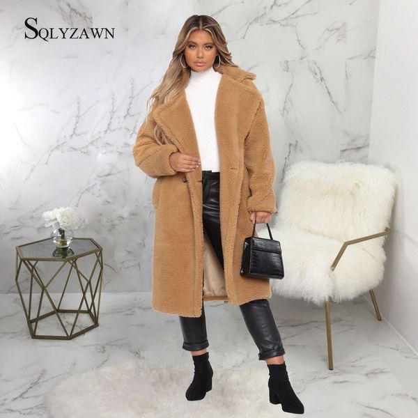 winter oversized long teddy faux fur coat female vintage double breasted fuzzy blends ladies fluffy fleece warm khaki clothes, Black
winter oversized long teddy faux fur coat female vintage double breasted fuzzy blends ladies fluffy fleece warm khaki clothes, Black