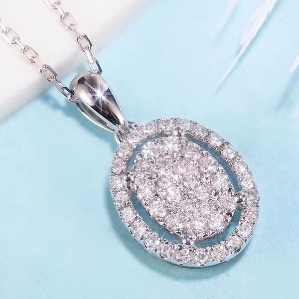 chains aeaw 18k white gold 0.168cttw real diamond light luxury full round pendant birthday gift for women, Silver
chains aeaw 18k white gold 0.168cttw real diamond light luxury full round pendant birthday gift for women, Silver