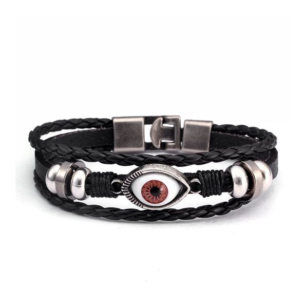 tennis vinatge diy multi-layer wrap leather men women bracelets trendy braided chain link charm evil eyes beads, Golden;silver
tennis vinatge diy multi-layer wrap leather men women bracelets trendy braided chain link charm evil eyes beads, Golden;silver