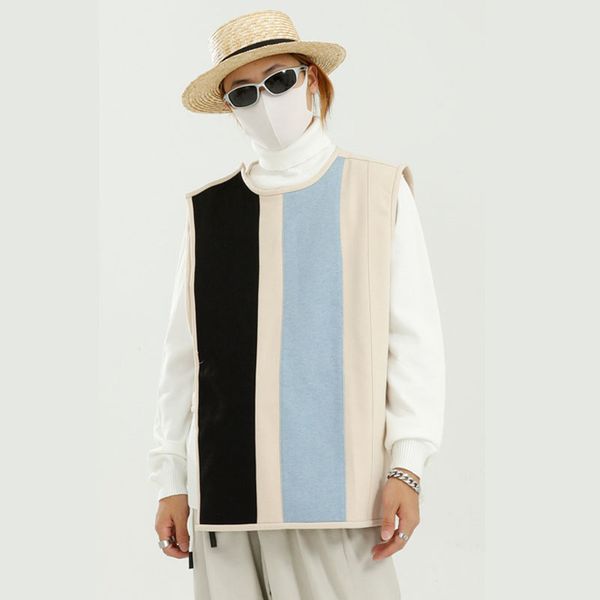 men's vests male autumn waistcoat vest outerwear men vintage casual sleeveless jacket, Black;white
men's vests male autumn waistcoat vest outerwear men vintage casual sleeveless jacket, Black;white