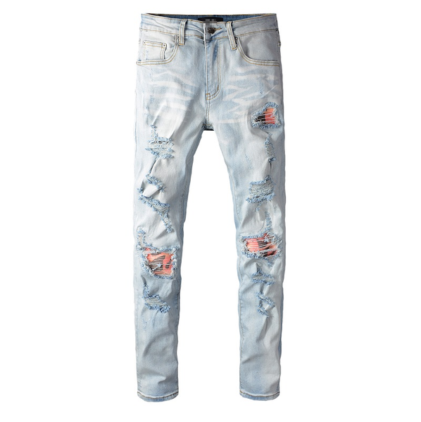 luxury jeans classic hip hop pants designer jeans distressed ripped biker brand jean slim fit motorcycle denim jeans 2092402q, Blue
luxury jeans classic hip hop pants designer jeans distressed ripped biker brand jean slim fit motorcycle denim jeans 2092402q, Blue