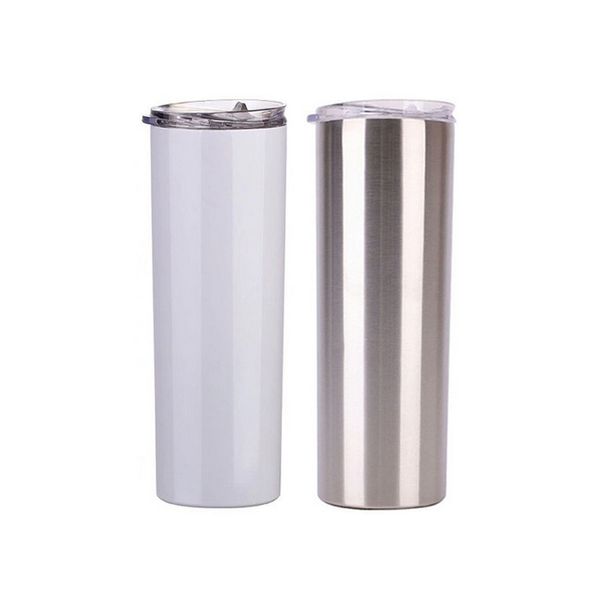20oz sublimation skinny tumblers blank white cup with lid straw stainless steel drink cup vacuum insulated water coffee mug sea ship ffa4443 
20oz sublimation skinny tumblers blank white cup with lid straw stainless steel drink cup vacuum insulated water coffee mug sea ship ffa4443