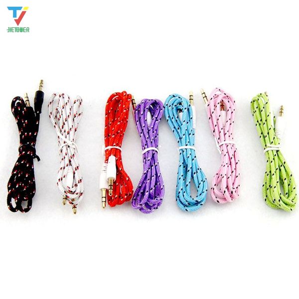 3.5mm stereo audio aux cable braided woven fabric wire auxiliary cords jack male to male m /m 1m 3ft lead for iphone samsung mobile phone
3.5mm stereo audio aux cable braided woven fabric wire auxiliary cords jack male to male m /m 1m 3ft lead for iphone samsung mobile phone