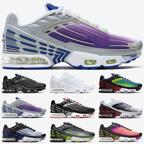 tn plus 3 men women running shoes mens trainers bred triple white black parachute sunset neon purple nebula high sports sneakers, White;red
tn plus 3 men women running shoes mens trainers bred triple white black parachute sunset neon purple nebula high sports sneakers, White;red