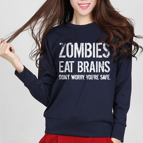 2020 autumn pullover hoodies casual hip hop tracksuit women's sweatshirt zombies eat brains don't worry you're safe new arriv, Black
2020 autumn pullover hoodies casual hip hop tracksuit women's sweatshirt zombies eat brains don't worry you're safe new arriv, Black