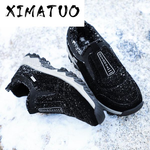 men winter shoes casual with fur warm suede leather men shoes outdoor loafers non-slip snow footwear, Black
men winter shoes casual with fur warm suede leather men shoes outdoor loafers non-slip snow footwear, Black