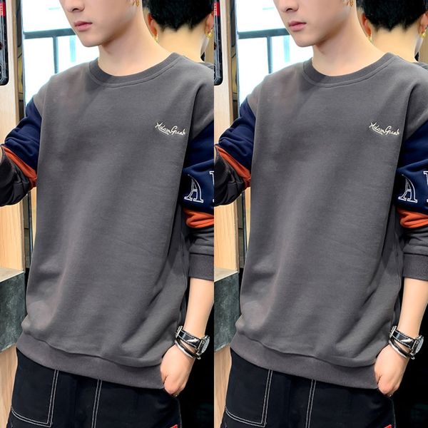 2020 spring and autumn new men's round neck korean sweater fashion casual all-match sweater fashion for teenagers tklrc, Black
2020 spring and autumn new men's round neck korean sweater fashion casual all-match sweater fashion for teenagers tklrc, Black