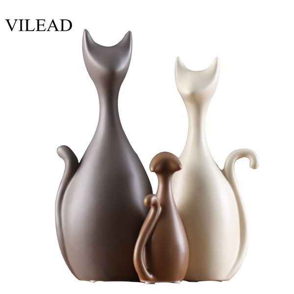 vilead ceramic family of three four cats figurines nordic animal living room decoration home ornaments crafts for wedding gifts
vilead ceramic family of three four cats figurines nordic animal living room decoration home ornaments crafts for wedding gifts