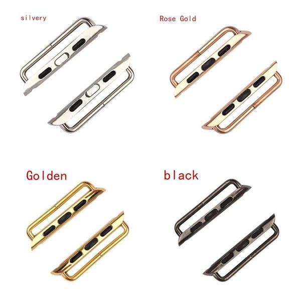 a pair seamless metal aluminum watchband connector adapter for apple watches 38mm&42mm strap watchband linker for iwatch 1 2 3 
a pair seamless metal aluminum watchband connector adapter for apple watches 38mm&42mm strap watchband linker for iwatch 1 2 3