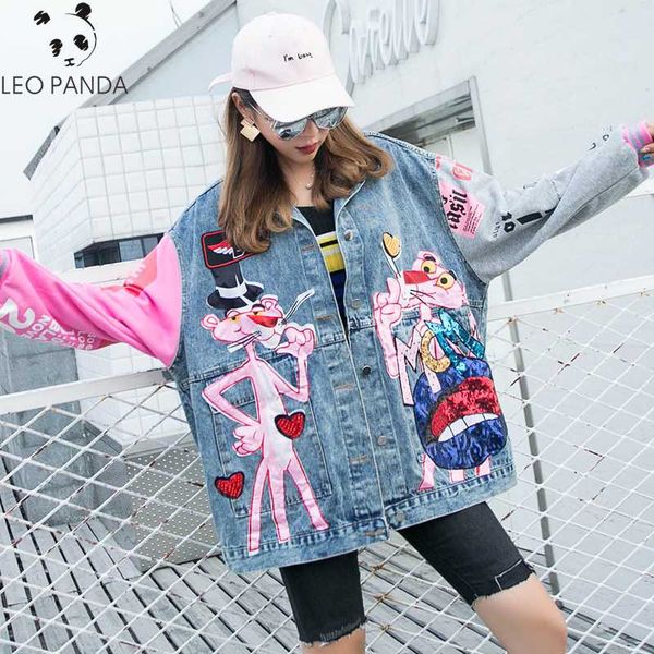 2020 spring autumn new fashion sequins denim jacket women cartoon printing loose jeans jackets lady streetwear coats, Black;brown
2020 spring autumn new fashion sequins denim jacket women cartoon printing loose jeans jackets lady streetwear coats, Black;brown
