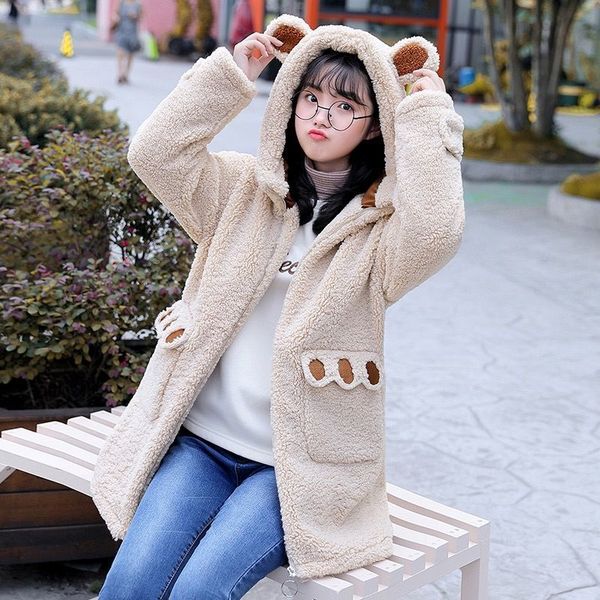 autumn winter fur women 2020 casual loose solid long teddy coat female vintage thick faux fur jackets plush hooded overcoat q47, Black
autumn winter fur women 2020 casual loose solid long teddy coat female vintage thick faux fur jackets plush hooded overcoat q47, Black