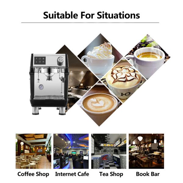 iespresso coffee maker italian coffee machine semi-automatic commercial black color cafe machine 220v and so on
iespresso coffee maker italian coffee machine semi-automatic commercial black color cafe machine 220v and so on