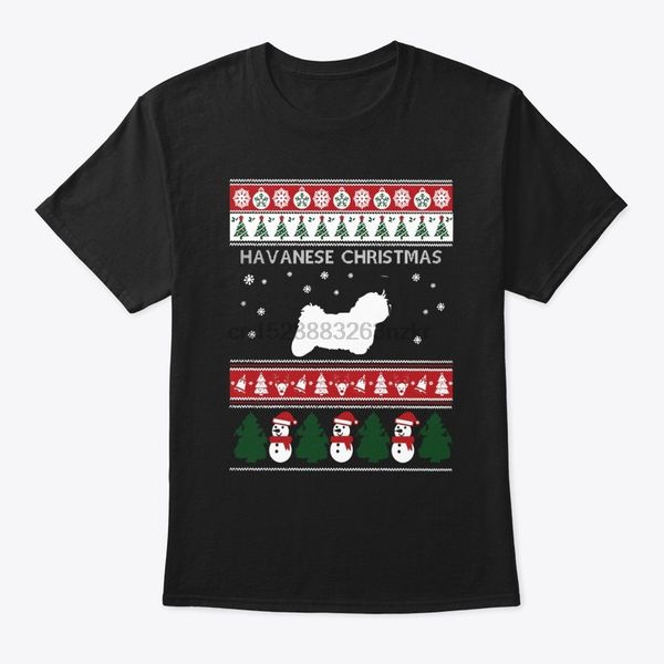 men t shirt havanese dog ugly christmas sweater women t-shirt