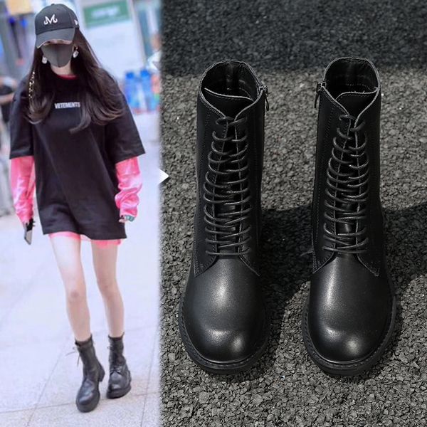 boots tube of new fund of 2020 autumn winters y martin boots british wind power with ladies are genuine leather, Black
boots tube of new fund of 2020 autumn winters y martin boots british wind power with ladies are genuine leather, Black
